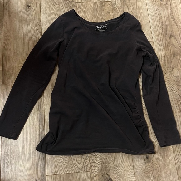 Maternity Gray Long Sleeve Top, size small - Picture 1 of 4